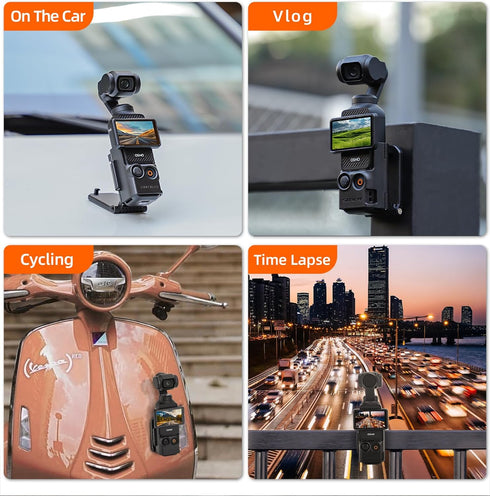 Magnetic Camera Desktop Base Stand Holder Compatible with DJI OSMO Pocket 3, Multifuctional Magnetic Bracket Mount Expansion Adapter Magnet Steeri...
