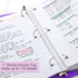 BAZIC 3 Ring Binder 1" Economy View Binders Organizer - Purple, Round Ring, Hold 175 Sheets Paper, for School Office Home, 1-Count...