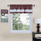 PrimeHome Collection Live, Love, Laugh Window Curtain Valance - 58x14 - Burgundy...