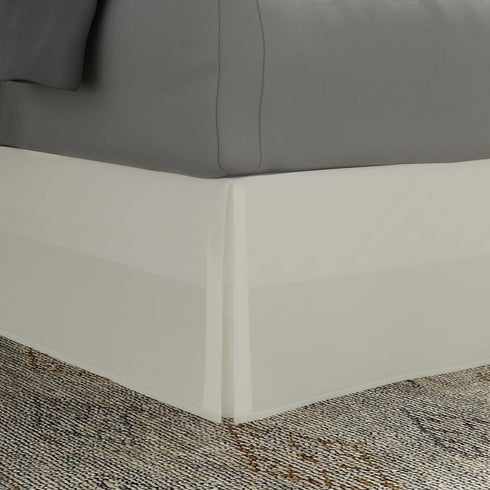 TODAY'S HOME Classic Tailored, Microfiber, 14" Drop Length Bed Skirt Dust Ruffle, Twin, Ivory TOH25014IVOR01...
