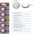 5 Pack CR1616 Battery DL1616 ECR1616 1616 3V Lithium Coin Cell Battery Replacement for Car Remote Key Fob Watch Scale Button Battery...