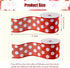 2 Rolls Polka Dot Wired Edge Ribbons 12 Yards 2.5 Inch Wide Grosgrain Polka Dot Craft Ribbon for Christmas Hair Bows Gifts Wrapping Floral Craft H...