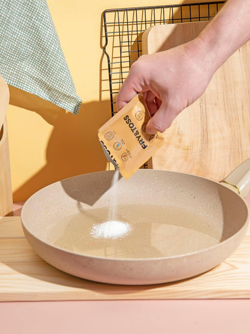 FRY&TOSS Cooking Oil Solidifier, Waste Cooking Oil Solidifier Powder for Cooking Oils, Plant Based Oil Hardener for Disposal, Solidifies Up To 8 C...