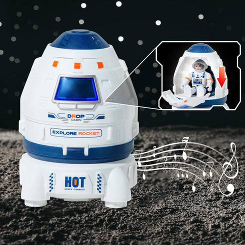 Space Capsule Toys for Kids- Space Toys for Kids with Lights and Sound - Astronaut Toys, Fun Toy for Any Outer Space Adventure, Outer Space Toys G...