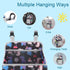 Accmor Hanging Baby Diaper Caddy Organizer, Diaper Stacker, Baby Crib Hanging Classified Storage Bag Organizer for Changing Table, Crib, Playard o...