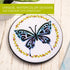 Bucilla Watercolor 6" Stamped Embroidery Kit, Kaleidoscope Butterfly, Includes 4-Color Printed Fabric, 6" Hoop, Embroidery Floss, Needle, and Inst...