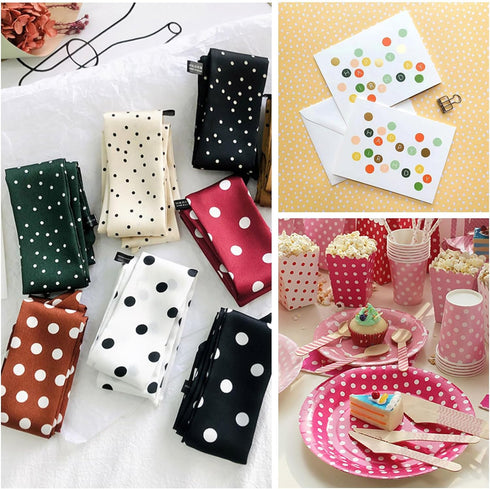 Dots Stencils, 10 Pcs Mixed Media Assorted Size Polka Dot Stencils Repeating Reusable Cluttered Circle Stencils for Painting on Wood Furniture Pil...