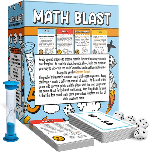 Math Blast! Math Game for Kids 8-12 & Over | Fun Educational Game for Home or Classroom - Practice Math The Fun Way...