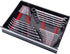 Ernst Manufacturing Wrench Rail Set with Magnetic Backing, 40 Tool, Red...