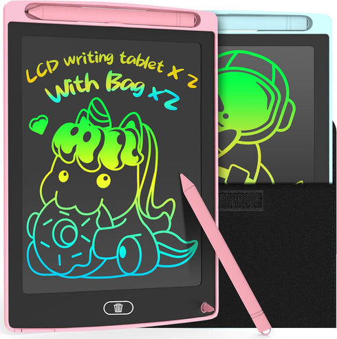 2 Pack LCD Writing Tablet for Kids Doodle Board with 2 Bag, Electronic Drawing Tablet Drawing Pads, Etch a LEYAOYAO Sketch Pad Learning Educationa...