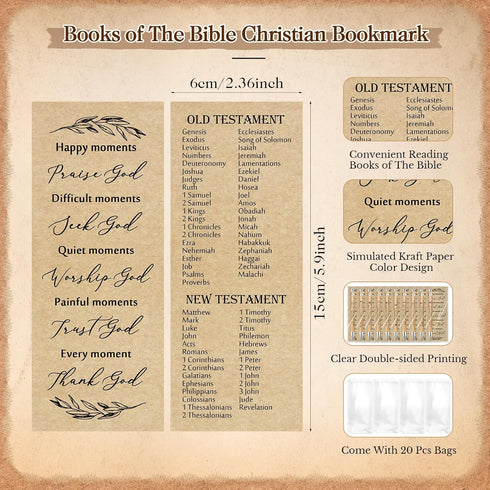 Gueevin 20 Sets Christian Gift Bulk Bible Verse Bamboo Pens Christian Bookmarks and Scripture Silicone Keychains Inspirational Ballpoint Pens Reli...