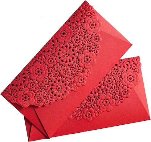 8 PCS Chinese Red Envelopes/Money Pocket/Party Accessory Organizer Envolop for Bussiness Occassion/Invited Card/Wedding/Birthday/New Year Party (8...
