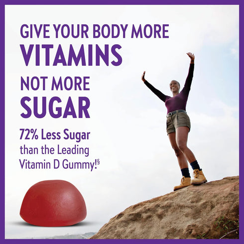 New Chapter Organic Vitamin D3+ Gummies – 72% Less Sugar§, 1,000 IU USDA Organic Vitamin D, ONE Daily Gummy for Strong Bones & Muscle Function, No...