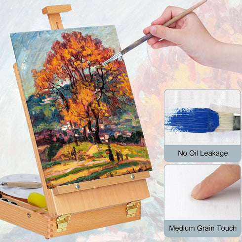 Phinus 5 Pack Canvas for Painting, 8x10in Canvas Boards for Painting, Blank Painting Canvas, Paint Canva for Acrylics Oil Watercolor Tempera Paint...