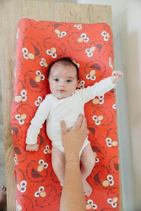 Premium Knit Changing Pad Cover by Copper Pearl: Soft, Stylish, and Universal Fit for All Standard Diaper Changing Pads, Trendy Design Changing Pa...