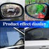 4Pcs Car Rear View Mirror Film Clear Sticker Film Transparent Rainproof Film with Cleaning Kits Waterproof Sticker Antifogging for Car Mirrors and...