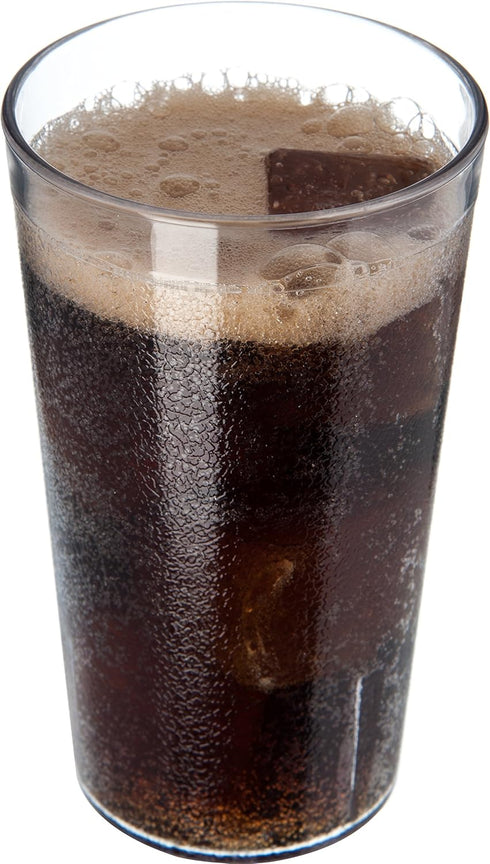 Carlisle FoodService Products 52128107 Stackable ShatterResistant Plastic Tumbler, 12 oz., Clear (Pack of 6)...