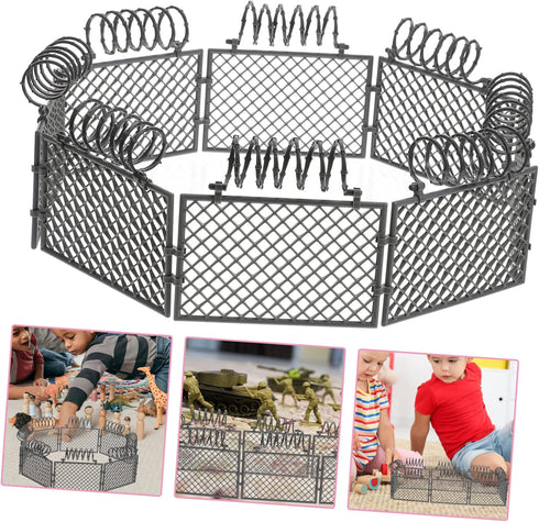 War Scene Accessories Building Block, Grey ABS Plastic Military Toy for Kids, Includes 1 Set, Enhances Creativity and Mental Skills, Age 144+ Mont...