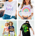 Glow in Dark Vinyl Permanent HTV Heat Transfer Vinyl, Heflashor Glow in The Dark Iron on Transfer Vinyl 9 Pack PU Luminous Fluorescent Color Chang...