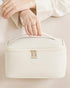 Makeup Bag for Women Large Travel Makeup Bag Organizer Portable Toiletry Bag Cute Makeup Bags Waterproof Leather Cosmetic Bag Makeup Case with Rem...