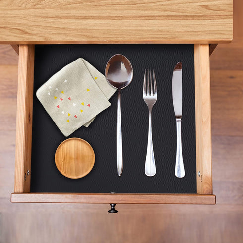 Kitchen Shelf Liner Drawer Liners, Non-Adhesive Refrigerator Liners Waterproof Fridge Mats with Strong Durable Kitchen Cabinets Mat for Drawers, S...