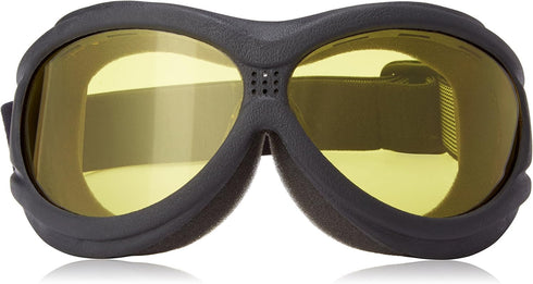 Hot Leathers Big Ben Yellow Goggles Motorcycle Biker over glasses Anti-Fog Lenses...