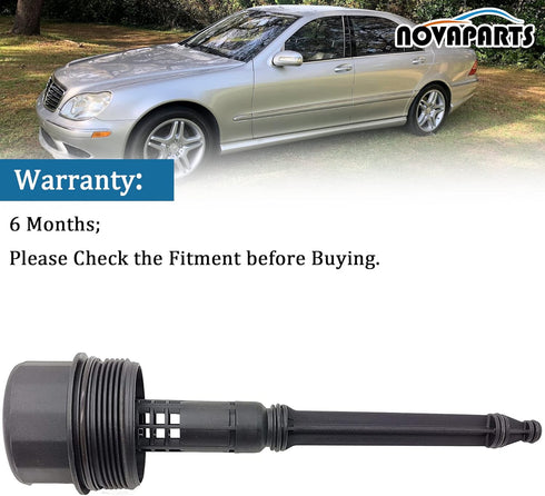 Engine Oil Filter Housing Cap Cover w/o Filter for Mercedes C240 C280 C320 CLK320 E320 ML320 ML350 SLK320 SLK350 1121800710 1121800110...