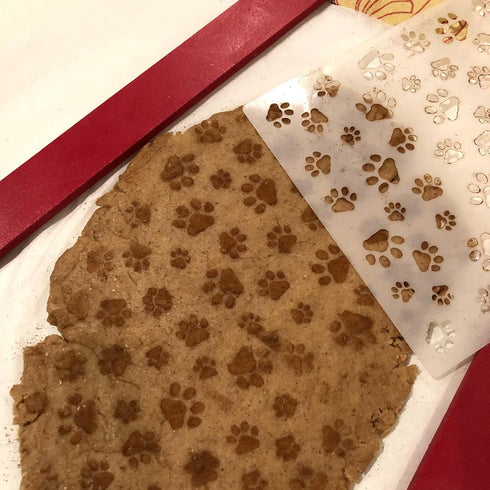 Mini Dog Paws Allover Cookie and Craft Stencil by Designer Stencils...