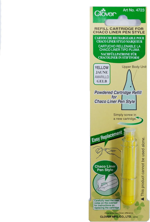 CLOVER Refill Pen Style Chaco Liner, Yellow...