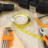 6 Pieces 12' Self Adhesive Measuring Tape Adhesive Backed Double Scale Measuring Tape Ruler Self-Adhesive Stick Tape Measures for Work Woodworking...