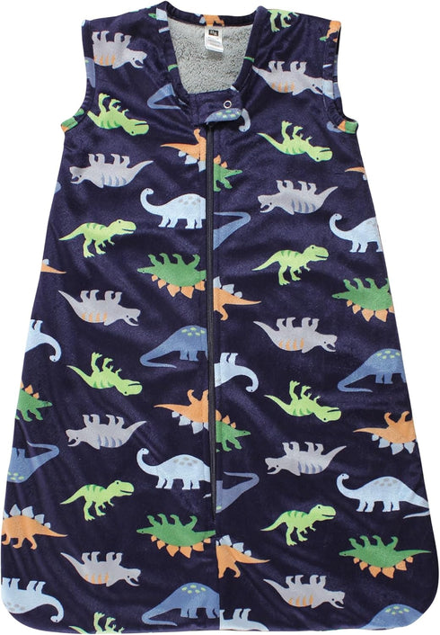 Hudson Baby Unisex Baby Plush Faux Fur Sleeping Bag, Wearable Blanket, Dinosaurs, 6-12 Months...