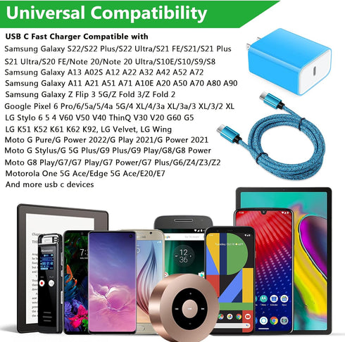 Super Fast Charger for Google Pixel 8 Pro 7a 7 Pro 7 6a 6 5a 5 4a 4 XL 3a 3 2,Samsung Galaxy S24 S23 S22 Ultra S21FE S20 Z Flip 5 4 3 A15 A54 A14 ...