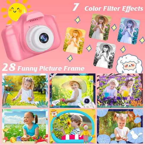 Kids Camera for Boys and Girls, SINEAU Digital Camera for Kids Toy Gift, Toddler Camera Birthday Gift for Age 3 4 5 6 7 8 9 10 with 32GB SD Card, ...