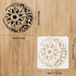 FINGERINSPIRE Large Sun and Moon Stencils 11.8x11.8 inch Stars Stencil Plastic Sun Moon Flower Pattern Stencil Reusable Mandala Sun Moon Stencils ...