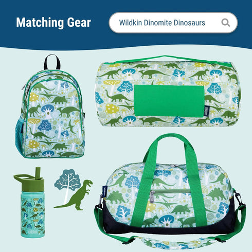 Wildkin Kids Insulated Lunch Box – Durable and Reusable for School & Travel - Dinomite Dinosaur...