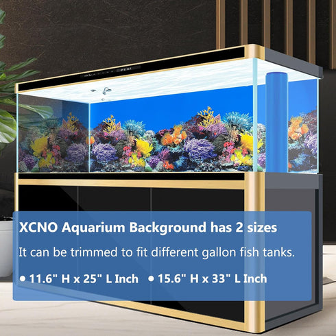 Fish Tank Background Sea Anemone Coral Theme Aquarium Background Poster Fish Backdrop for Aquarium Wallpaper Double-Sided Fish Tank Sticker Paper...