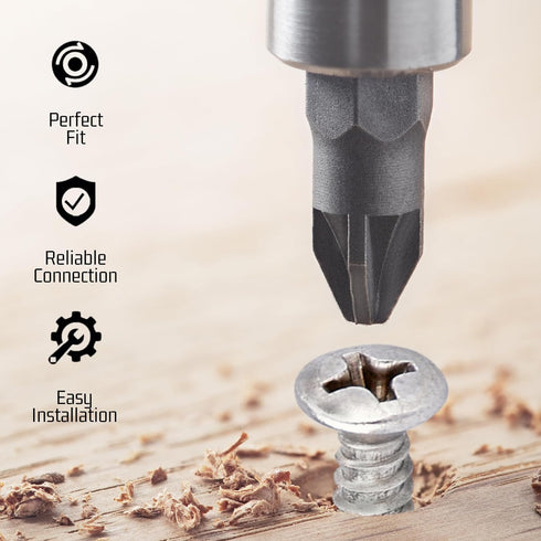 Bolt Dropper #8x1.75" Oval Head Phillips Screws - Ideal for Decks, Roofs, Drawers - Type A Point, Plain Finish - Exterior Grade 18-8(304)Stainless...