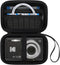 Canboc Carrying Case for KODAK PIXPRO FZ55/ FZ45/ FZ43/ FZ53 16MP Digital Camera, Video Vlogging Camera Bag, Zipper Mesh Pocket fit Cable, Black (...