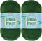 JubileeYarn Bamboo Dynasty - 50g/Skein Baby Weight Bamboo - 07 Kelly Green - 2 Skeins...