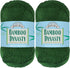 JubileeYarn Bamboo Dynasty - 50g/Skein Baby Weight Bamboo - 07 Kelly Green - 2 Skeins...