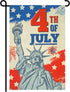 4th of July Garden Flag, 12x18 Inch Double Sided Patriotic Fourth of July Garden Flag for Independence Day Outdoor House Yard Decoration...