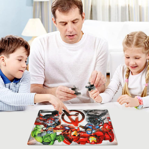 Puzzles for Kids Ages 4-8 60 Pieces Superhero Jigsaw Puzzles for Boys and Girls Educational Learning Puzzles in Metal Box The Avengers....