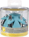 Wilton Biscuit/Cookie Piping Tip Set with Silicone Stand, Turquoise, 7 Piece...