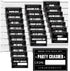 BLUE PANDA 25 Pack Bachelorette Mugshot Signs w/Height Chart - Bachelorette Backdrop for Wedding, Birthday, Jail Party Decorations, Halloween & Cr...