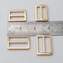 JWBIZ 8pcs Flat Metal Slide Buckle Belt Adjuster Sliders Tri Glide Strap Hardware Clasp (Gold, 1 1/4 Inch)...