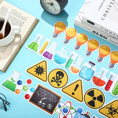 80 Pcs 91.8 ft Science Bulletin Board Borders Science Lab Borders Science Classroom Decorations Self Adhesive Chemistry Biology Fair Stickers for ...