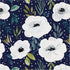 HAOKHOME 93245-3 Peel and Stick Floral Wallpaper Home Decor Removable Navy/White/Blue Vinyl Self Adhesive Mural 17.7in x 9.8ft...