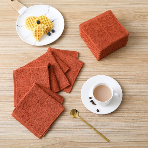 Glynniss Dishcloths Kitchen Highly Absorbent Dish Rags 100% Cotton Dish Cloths for Washing Dishes, Cleaning (11 x 11 Inches, 12 pcs, White)...