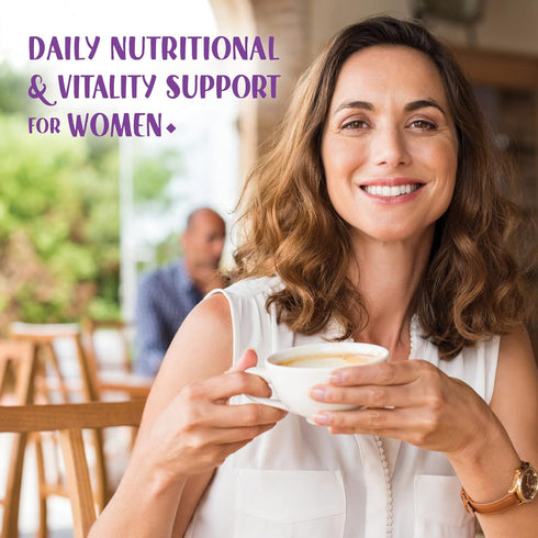 Bluebonnet Nutrition Ladies’ ONE 40+ Whole Food-Bed Multiple, Women Multivitamin for Women 40+, Soy-Free, Non-GMO, Gluten Free, 30 Vegetable Capsu...