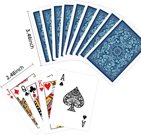 Playing Cards 2 Pack,2 Decks of Cards,Playing Card Games for Adults,Poker Cards Professional,Standard Playing Cards Set,Suitable for Game Night,Va...